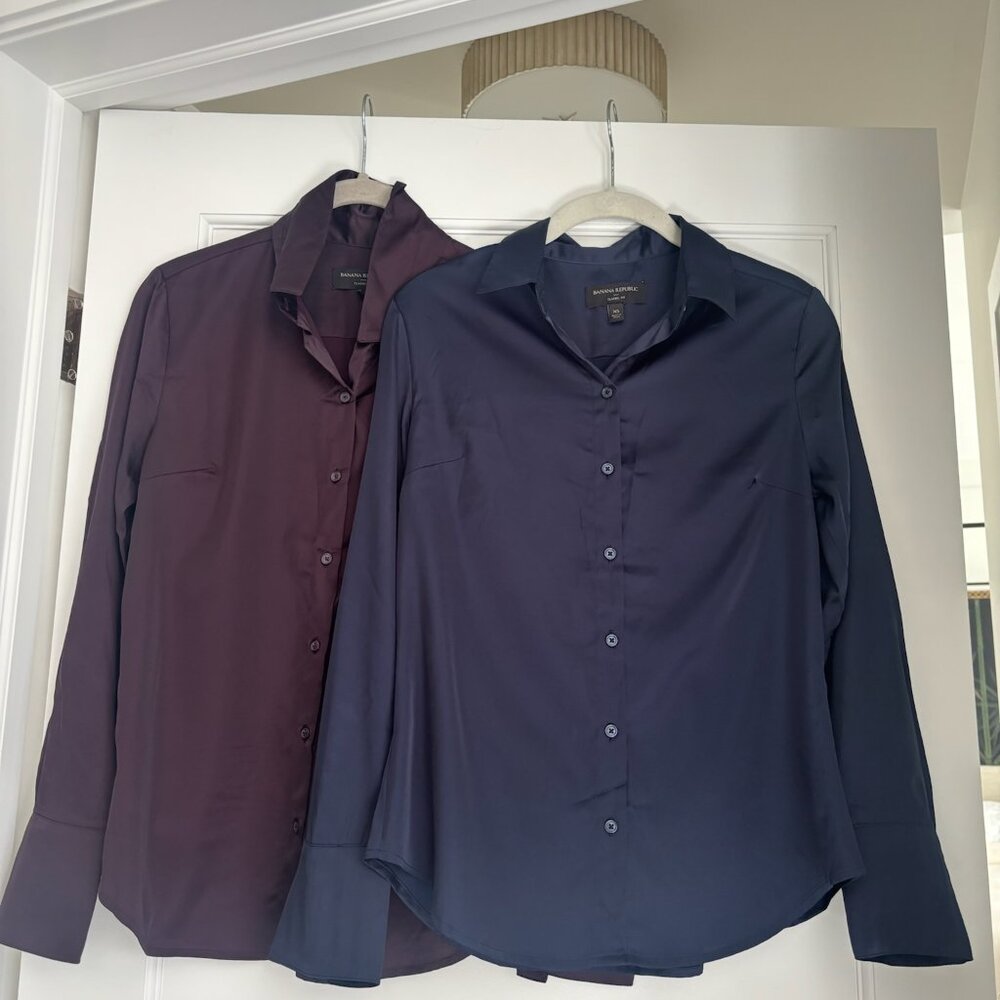 Banana Republic Classic Fit Silk Shirts